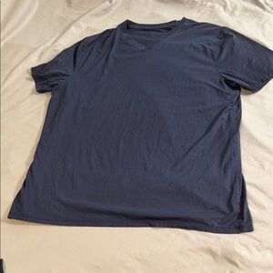 lululemon athletica Navy V-Neck Short Sleeve Tee